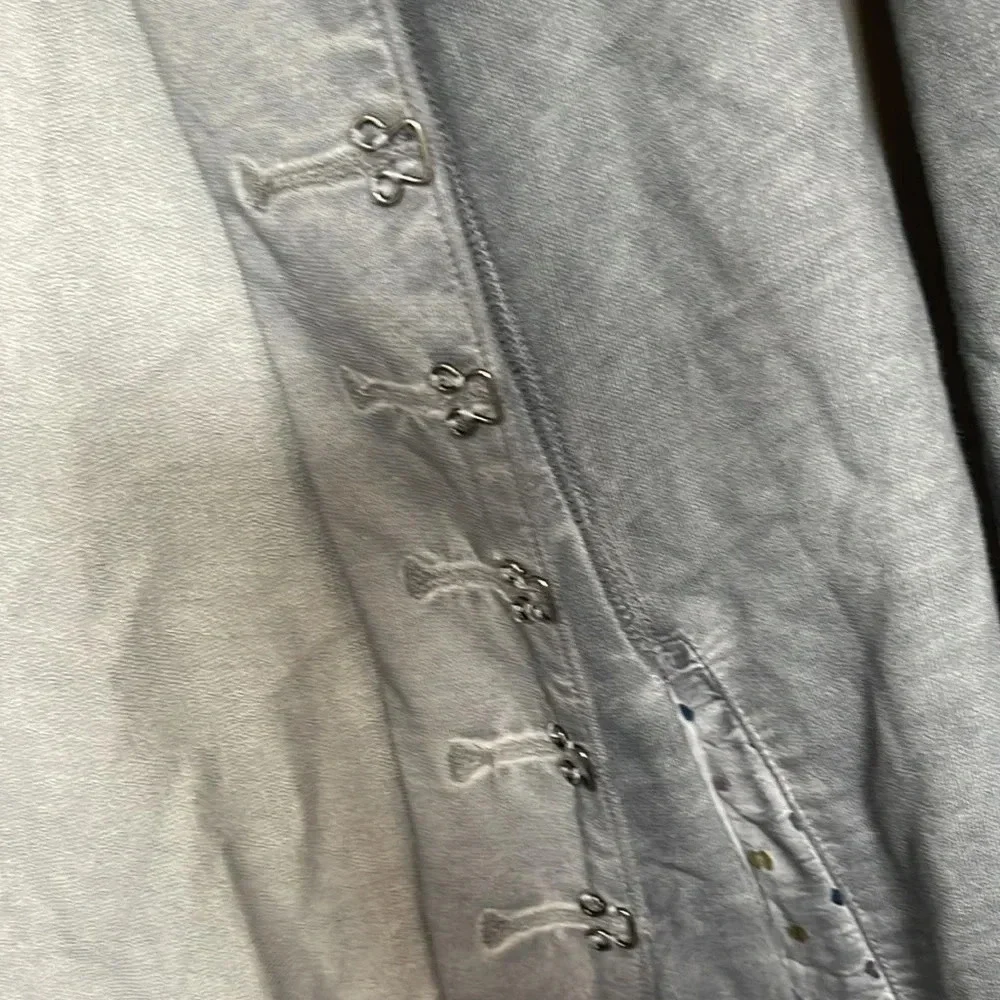 Soft‎ Surroundings Gray Women’s Cardigan Jacket Size Medium Med M - Picture 6 of 8